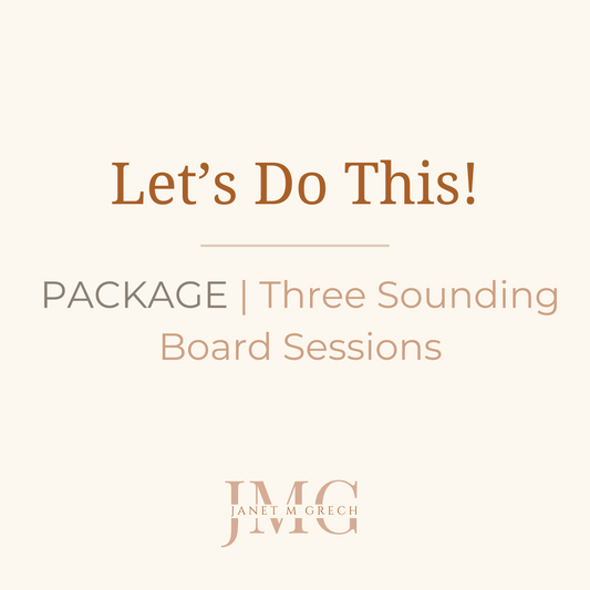 Let's Do This! | Package | Three Sounding Board Sessions