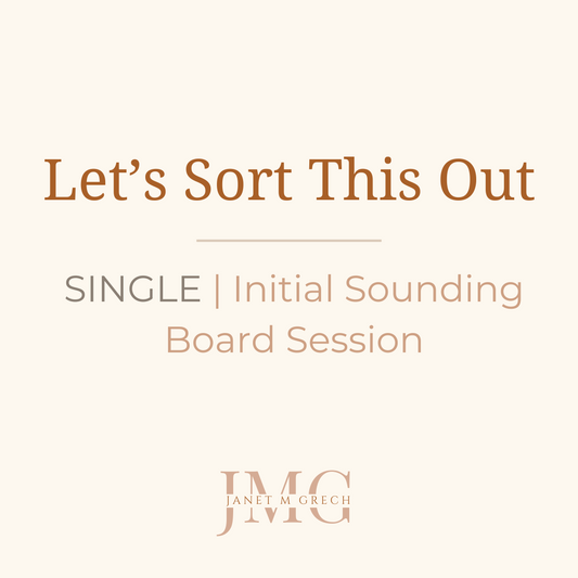 Let's Sort This Out | Single | Your Initial Sounding Board Session